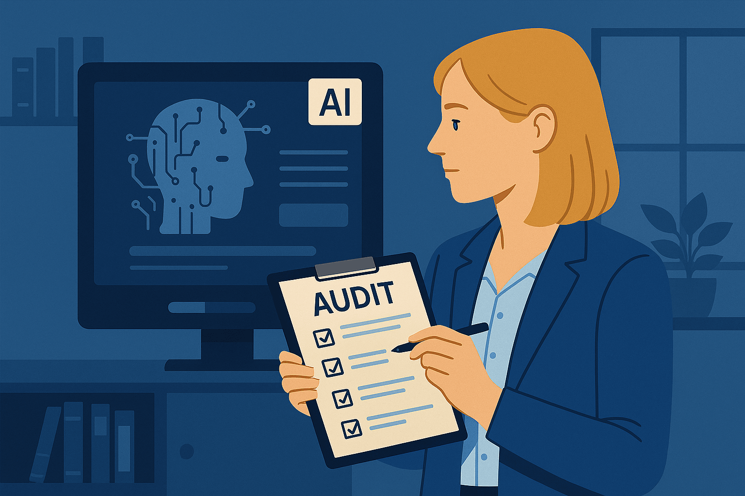 Dashboard met governance-structuur en toezichthoudende rollen voor AI-systemen